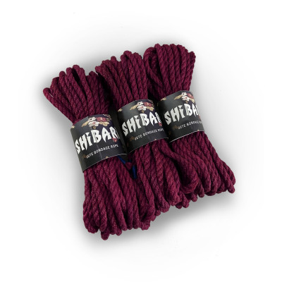 Джутова мотузка для шібарі Feral Feelings Shibari Rope, 8 м фіолетова Джутова мотузка для шібарі Feral Feelings Shibari Rope, 8 м фіолетова