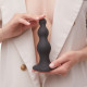Насадка для страпона Strap-On-Me Dildo Plug Beads Black L-5