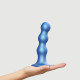 Насадка для страпона Strap-On-Me Dildo Plug Balls Blue Metallic L-1