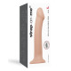 Насадка для страпона Strap-On-Me Dual Density Dildo Flesh L, диаметр 3,7см, двухслойная, гибкая-3