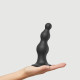 Насадка для страпона Strap-On-Me Dildo Plug Beads Black L-1