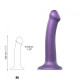 Насадка для страпона Strap-On-Me Mono Density Dildo Violet M, диам. 3,3см, однослойный силикон, гибк-2