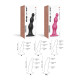 Насадка для страпона Strap-On-Me Dildo Plug Beads Framboise Metallic L-3