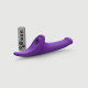 Вібронасадка для страпону з вакуумною стимуляцією Strap-On-Me Multi Orgasm Dildo S Purple