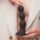 Насадка для страпона Strap-On-Me Dildo Plug Balls Black XXL-5