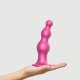 Насадка для страпона Strap-On-Me Dildo Plug Beads Framboise Metallic XL-1