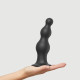 Насадка для страпона Strap-On-Me Dildo Plug Beads Black XXL-1