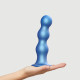 Насадка для страпона Strap-On-Me Dildo Plug Balls Blue Metallic XXL-1