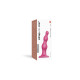 Насадка для страпона Strap-On-Me DILDO PLUG BEADS FRAMBOISE METALLIC - M-3