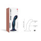 Дилдо Strap-On-Me DILDO PLUG SNAKY METALLIC BLUE - M-3