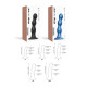 Насадка для страпона Strap-On-Me Dildo Plug Balls Black S-3