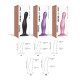 Насадка для страпона Strap-On-Me DILDO PLUG CURVY ROSE DRAGEE METALLIC - M-2