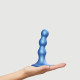 Насадка для страпона Strap-On-Me Dildo Plug Balls Blue Metallic S-1