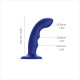 Насадка для страпону з подвійною точковою пульсацією Strap-On-Me TAPPING DILDO WAVE - NIGHT BLUE-1
