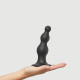 Насадка для страпона Strap-On-Me Dildo Plug Beads Black M-1