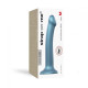 Насадка для страпона Strap-On-Me Mono Density Dildo Blue M, диам. 3,3см, однослойный силикон, гибкий-2