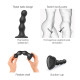 Насадка для страпона Strap-On-Me Dildo Plug Balls Black L-2
