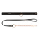 Нашийник з повідцем Rosy Gold - Collar with Leash - Black-4