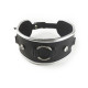 Ошейник из натуральной кожи со стразами и кольцом Art of Sex - Collar Ring-1