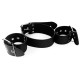 Нашийник з наручниками із натуральної шкіри Art of Sex - Bondage Collar with Handcuffs-4