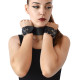 Нашийник з наручниками із натуральної шкіри Art of Sex - Bondage Collar with Handcuffs-1