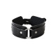 БДСМ нашийник з кільцем Art of Sex - Martina Collar with ring, натуральна шкіра, колір чорний-1