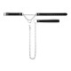 Нашийник з повідцем Bedroom Fantasies: Collar with Chain - Silver-3