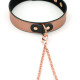 Нашийник із затискачами для сосків Liebe Seele Rose Gold Memory Collar with Nipple Clamps-9