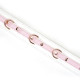 Нашийник з повідцем Liebe Seele White & Pink Fairy Goat Leather Collar-2
