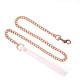 Нашийник з повідцем Liebe Seele White & Pink Fairy Goat Leather Collar-5