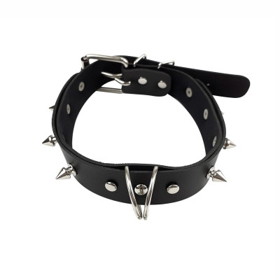 Нашийник з шипами та повідцем Art of Sex - Collar Spikes and Leash Нашийник з шипами та повідцем Art of Sex - Collar Spikes and Leash