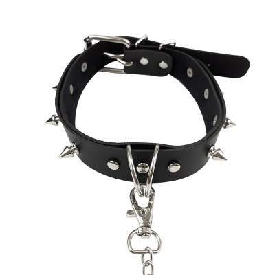 Нашийник з шипами та повідцем Art of Sex - Collar Spikes and Leash Нашийник з шипами та повідцем Art of Sex - Collar Spikes and Leash