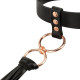 Нашийник с флогером Rosy Gold - Collar with Flogger - Black-5