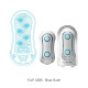 Мастурбатор Tenga FLIP ORB — Blue Rush, з можливістю зміни тиску та стимулювальними кульками всереди-3