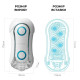 Мастурбатор Tenga FLIP ORB — Blue Rush, з можливістю зміни тиску та стимулювальними кульками всереди-1