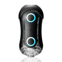 Мастурбатор Tenga FLIP ORB STRONG — Blue Rush, з можливістю зміни тиску та стимулювальними кульками