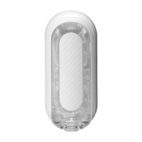 Мастурбатор Tenga Flip Zero GRAVITY White, змінна інтенсивність стимуляції, розкладний