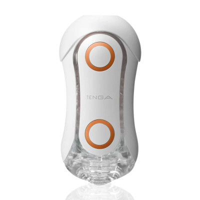 Мастурбатор Tenga FLIP ORB — Orange Crash, з можливістю зміни тиску та стимулювальними кульками всередині