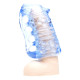Мастурбатор Fleshlight Fleshskins Grip Blue Ice, надійна фіксація на руці, відмінно для пар та мінет-1