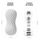Мастурбатор Tenga FLEX Silky White зі змінною інтенсивністю, можна скручувати-1