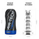 Мастурбатор Tenga Air-Tech TWIST Ripple Blue зі змінною тугістю обхвату, ефект глибокого мінету-1