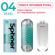 Мастурбатор Tenga Spinner 04 Pixel з пружною стимулювальною спіраллю всередині-3