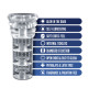 Мастурбатор Rize by Blush - Luz Glow in the Dark Masturbator - Clear-1
