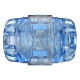 Мастурбатор Fleshlight Quickshot Turbo Blue Ice, компактний, чудово для пар і мінету-3