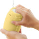 Мастурбатор TENGA PUFFY Custard Yellow, ультрам’який матеріал, багаторазовий, наскрізний-6