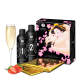 Гель для NURU масажу Shunga Oriental Body-to-Body – Sparkling Strawberry Wine плюс простирадло-2