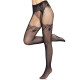 Leg Avenue Fishnet tights with backseam Black O/S-2