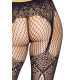 Leg Avenue Fishnet tights with backseam Black O/S-3