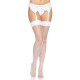 Leg Avenue Backseam Thigh Highs OS White-4