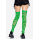 Панчохи Leg Avenue 420 Net thigh highs Green-1